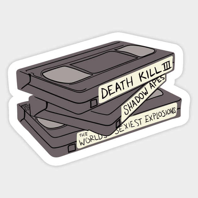 VHS Tapes Sticker by DoctorBillionaire